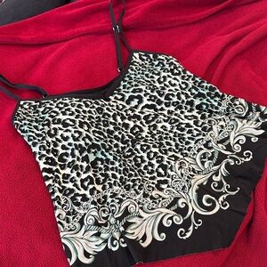 Leopard Print Women's Swim Top